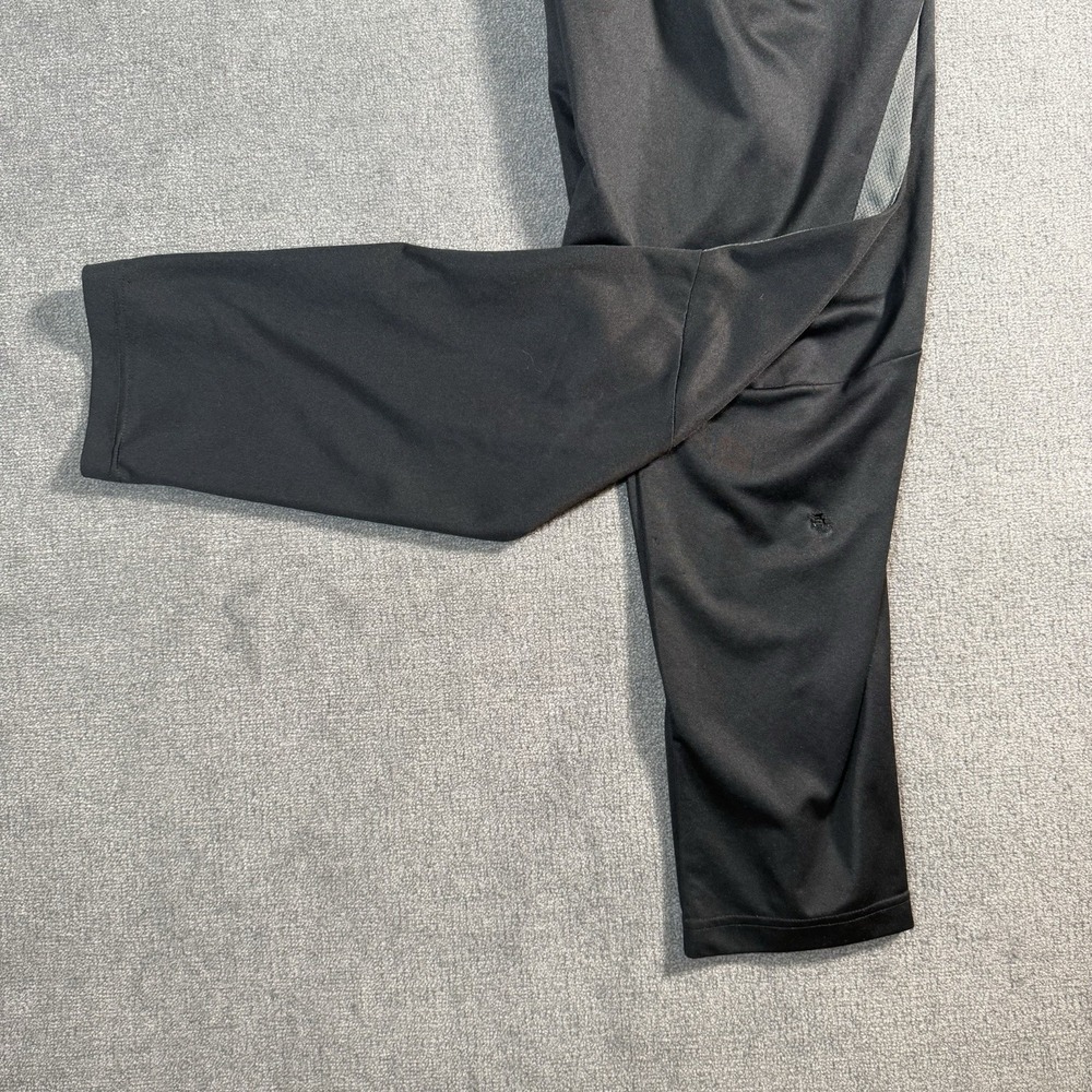 Nike Jogger Sweatpants Men's Large Drawstring Pockets Logo Black Distressed - Picture 5 of 15